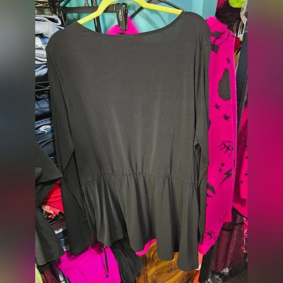 NWOT Asos curve black blouse size 18 - Picture 5 of 6